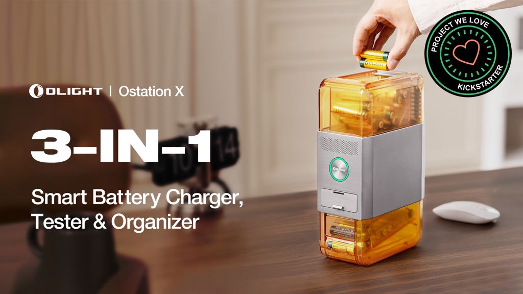 Kickstarter - Olight 3-in-1 Smart Battery Charger, Tester & Organizer